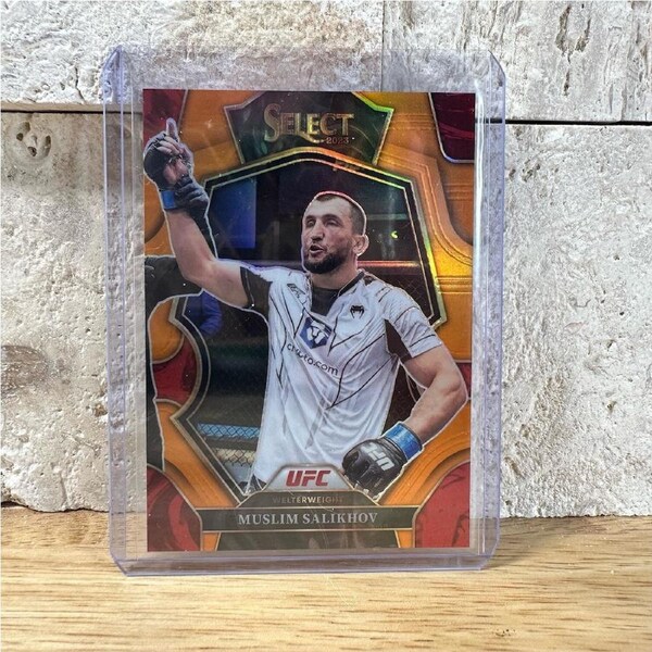 2023 Select UFC Muslim Salikhov Orange Prizm 20/49