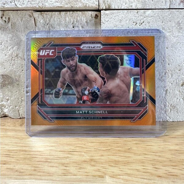 2023 Panini UFC Prizm MATT SCHNELL Orange Prizm 01/99 Bookend #57