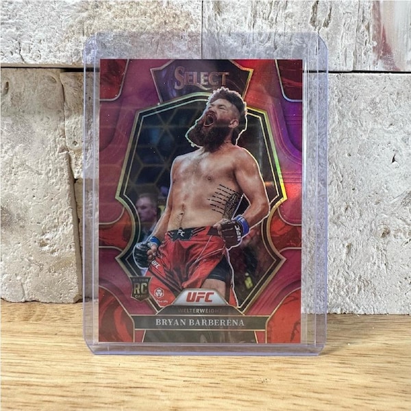 2023 Panini Select UFC BRYAN BARBERENA Maroon Prizm RC 131/149