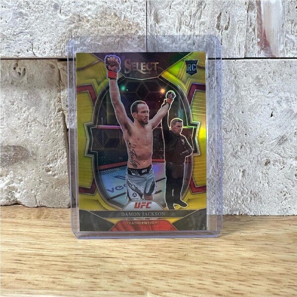 2023 Panini Prizm UFC DAMON JACKSON RC GOLD - 01/10 BOOKEND!!!