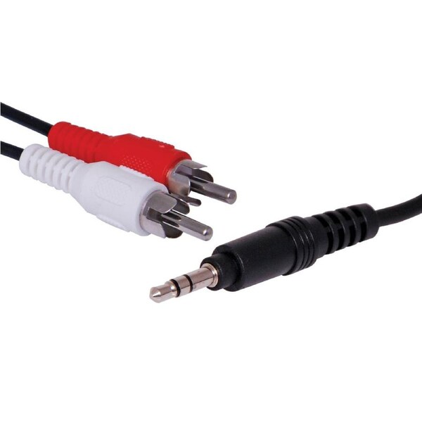 Dynalink 5m 3.5mm Stereo To Dual RCA Male Cable