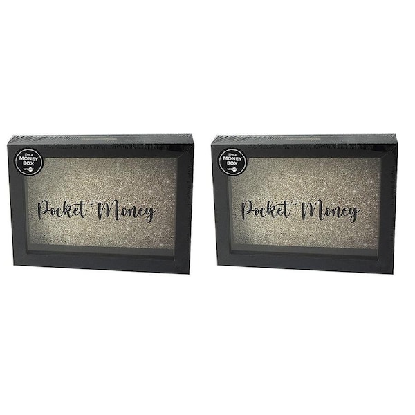 2x Unigift Unigift Money Box 15X20cm Assorted Colours/Prints Home/Bedroom Decor