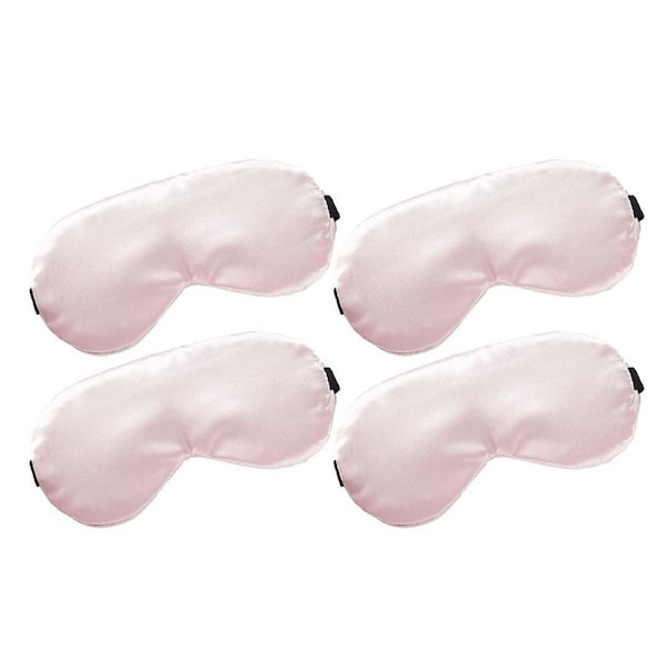 4x Sky High Travel Satin Light Blocking Eye Mask Solid Colour Assorted Colours