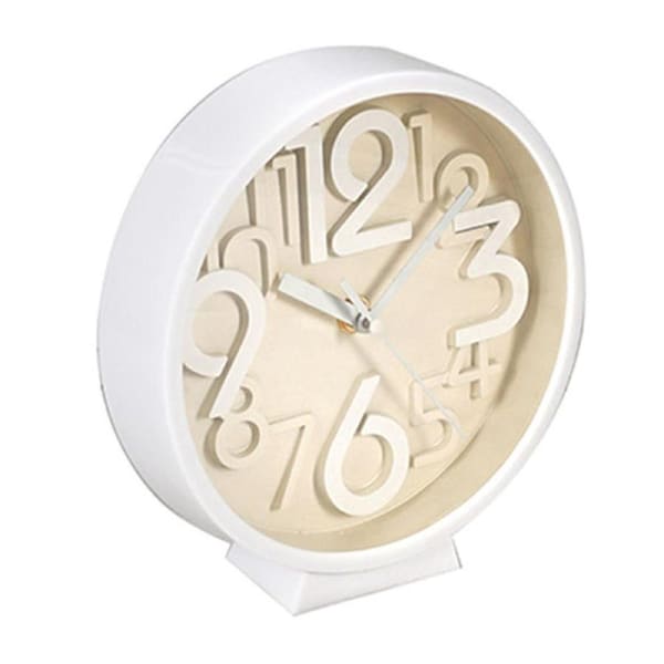 Unigift 7Inch/17.8cm Decorative Clock With Stand Assorted Colours Home Decor