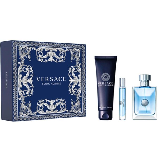 Versace Pour Homme 3 Piece 100ml Eau De Toilette by Versace (Gift Set-E)