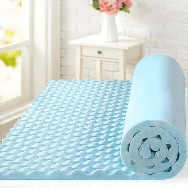Zinus Cooling Gel Memory Foam Mattress Topper Protector Queen