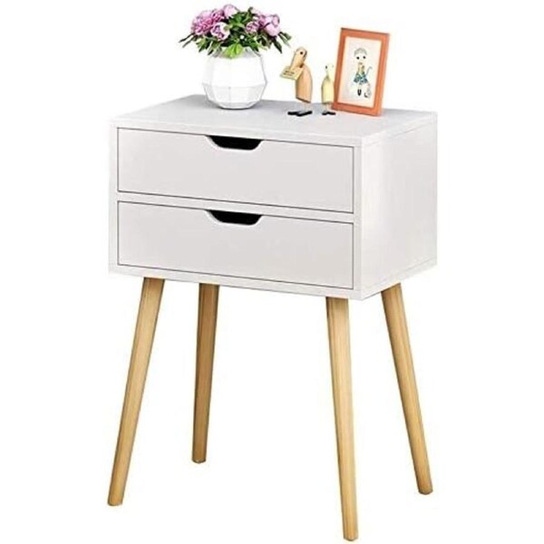 Wooden Bedside Table Drawers Nightstand Unit Cabinet Storage Bedside Table