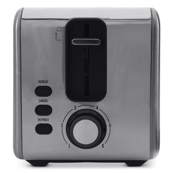 Toaster 2 Slice Electric Stainless Steel with Wide Slots Crumb Tray Toast Slot