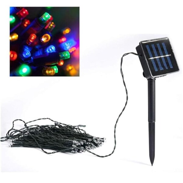 100 Multi Colour Solar LED string lights