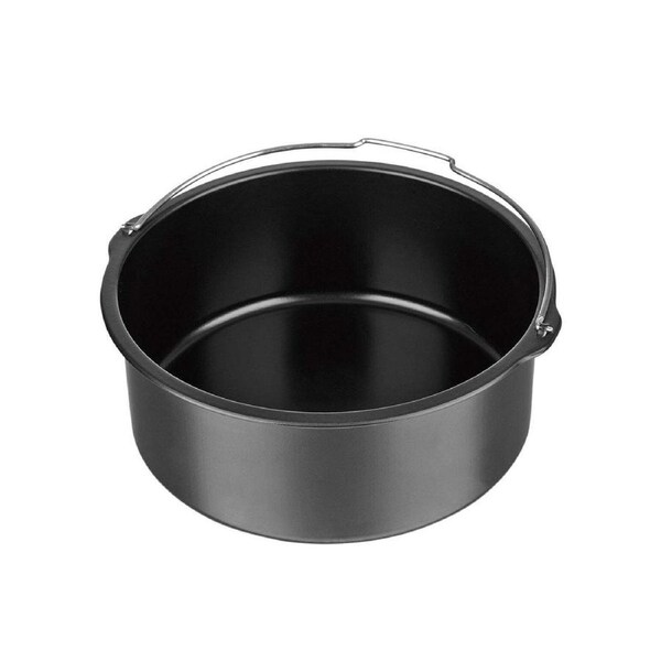 Air Fryer Accessories: 8-inch Cake Tin (Black)