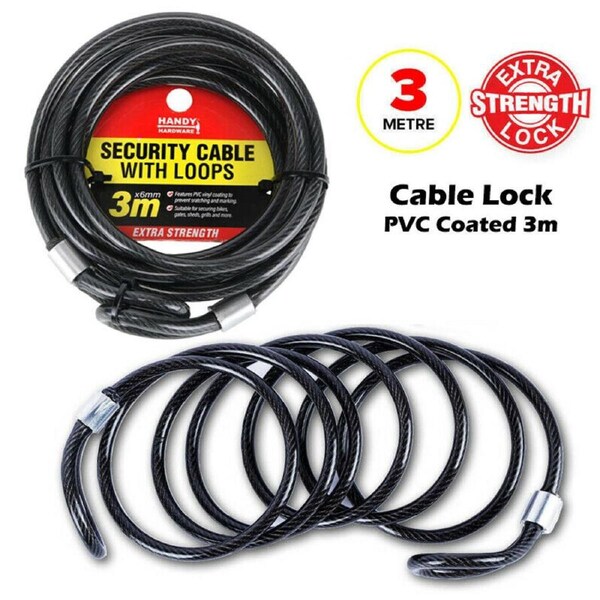 Cable Lock PVC Coated 3m