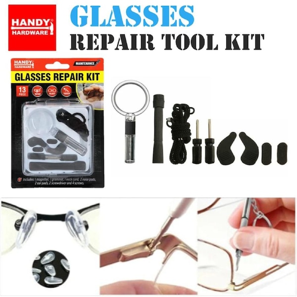 Eyeglass Repair Kit in Case 13pc