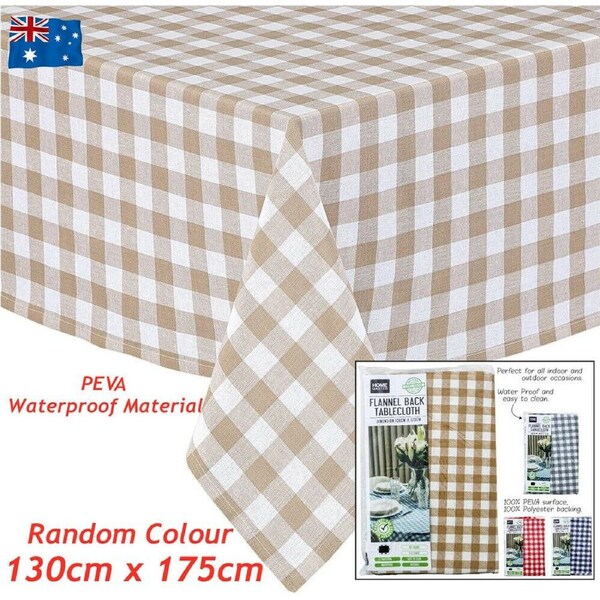 Tablecloth Chequered Print - 130cm x 175cm