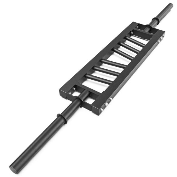 Solid Multi Grip Olympic Barbell Swiss Bar 4 Positions Angled Neutral Grip 199CM