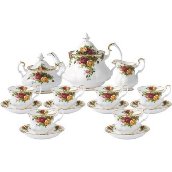 Royal Albert Old Country Roses Tea Set of 15 - 15 Piece
