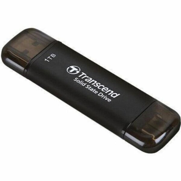 Transcend ESD310C 1 TB Portable Solid State Drive - External - Black - Desktop PC, Notebook, Gaming Console Device Supported - USB 3.2 (Gen 2) - 1050