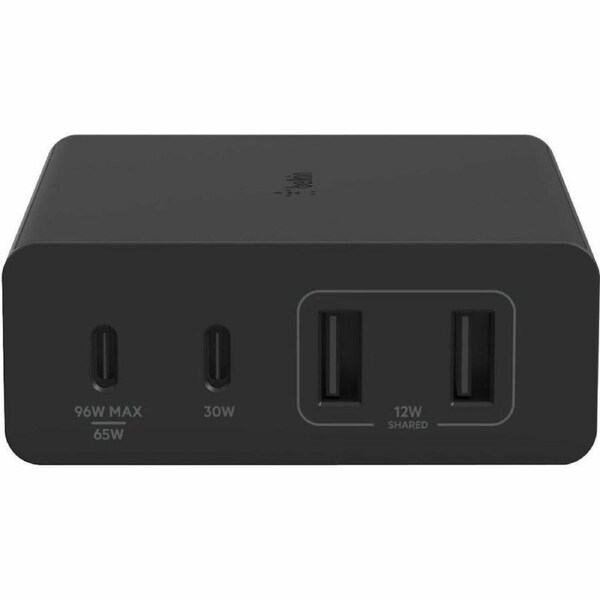 Belkin BoostCharge Pro 108 W AC Adapter - Universal Adapter - USB - USB Type-C - For MacBook Pro, iPhone - Black