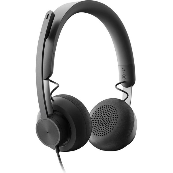 Logitech Wired Over-the-head Stereo Headset - Binaural - Ear-cup - 32 Ohm - 20 Hz to 16 kHz - Uni-directional, Omni-directional, Noise Cancelling - C