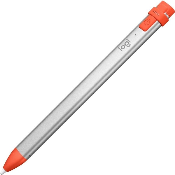 Logitech Crayon Stylus - 1 Pack - Capacitive Touchscreen Type Supported - 1.20 mm - Replaceable Stylus Tip - Aluminium - Tablet Device Supported
