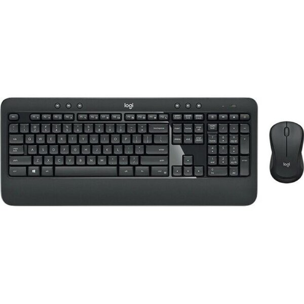 Logitech MK540 Keyboard & Mouse - USB Wireless RF - USB Wireless RF - 3 Button - Scroll Wheel - Symmetrical - AA - Compatible with Windows, ChromeOS
