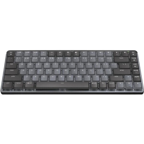 Logitech MX Mechanical Mini Keyboard - Wireless Connectivity - Graphite - Mechanical/MX Keyswitch - Bluetooth - 10 m - Mac, PC