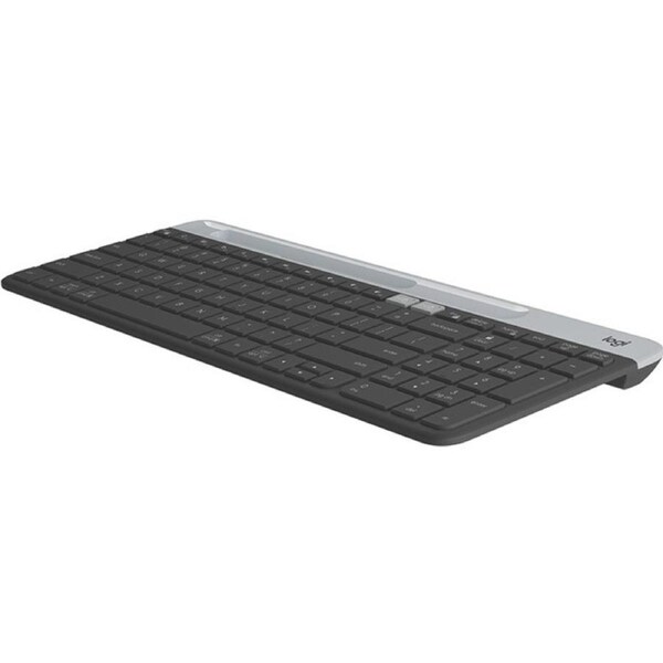Logitech K580 Keyboard - Wireless Connectivity - USB Interface - Graphite - Bluetooth - 10 m - 2.40 GHz - Windows, Mac OS, iOS, Android - AAA Battery