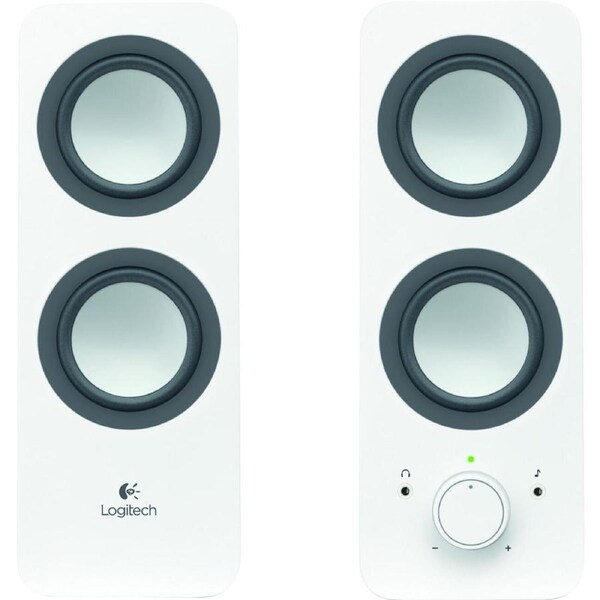 Logitech Z200 2.0 Speaker System - Snow White - 2 Pack