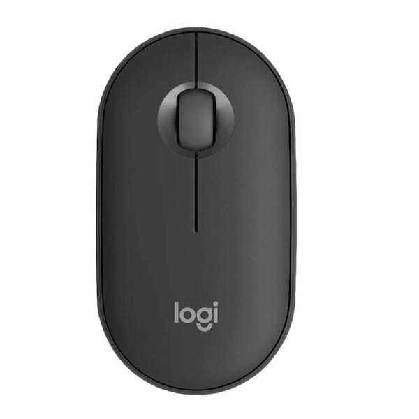 Logitech Pebble 2 M350s Mouse - Bluetooth - USB - Optical - 3 Button(s) - Tonal Graphite - Wireless - 4000 dpi - Scroll Wheel - Symmetrical