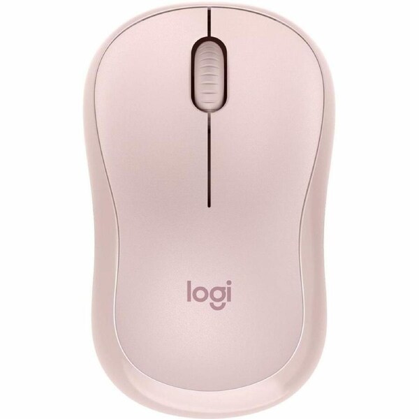 Logitech Silent M240 Mouse - Bluetooth - Optical - 3 Button(s) - 1 Programmable Button(s) - Rose - Wireless - 4000 dpi - Scroll Wheel - Small/Medium