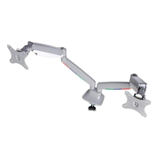 Kensington SmartFit Mounting Arm for Monitor - Silver Grey - 2 Display(s) Supported - 81.3 cm (32") Screen Support - 17.96 kg Load Capacity - 75 x x