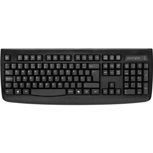 Kensington Pro Fit Keyboard - Wireless Connectivity - USB Interface - QWERTY Layout - Black - Membrane Keyswitch - RF - Desktop Computer