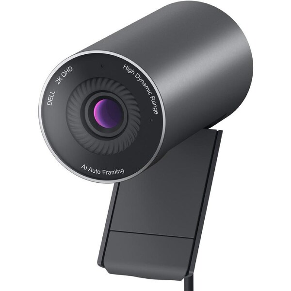 Dell WB5023 Webcam - USB 2.0 Type A - 2560 x 1440 Video - Auto-focus - 78° Angle - 4x Digital Zoom - Microphone - Computer, Monitor