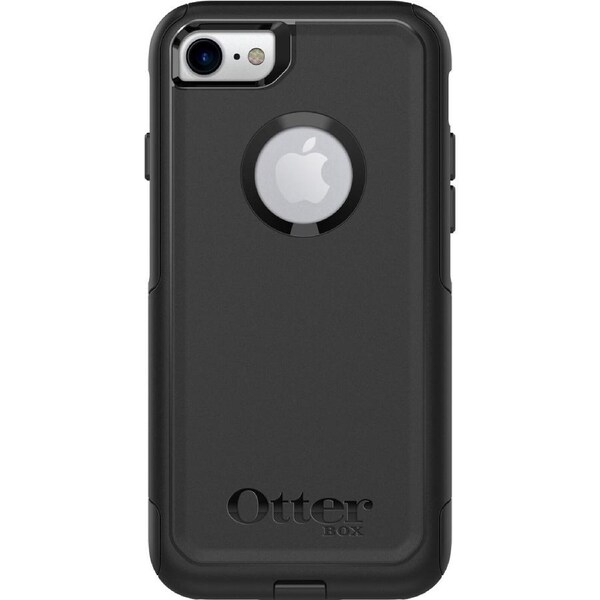 OtterBox Commuter Case for Apple iPhone 6, iPhone 6s, iPhone 7, iPhone 8 Smartphone - Black - 1 - Damage Resistant, Shock Resistant, Impact Bump -