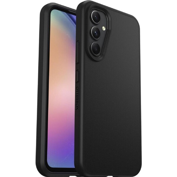 OtterBox React Case for Samsung Galaxy A54 5G Smartphone - Black - Drop Resistant, Bacterial Resistant, Scrape Resistant, Scratch Resistant - (PC)