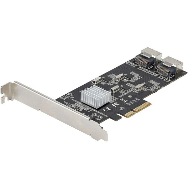 StarTech.com SATA Controller - Serial ATA/600 - PCI Express 2.0 x4 - Plug-in Card - 2 SFF-8087 (36 Pin, Internal Mini-SAS) - 8 T