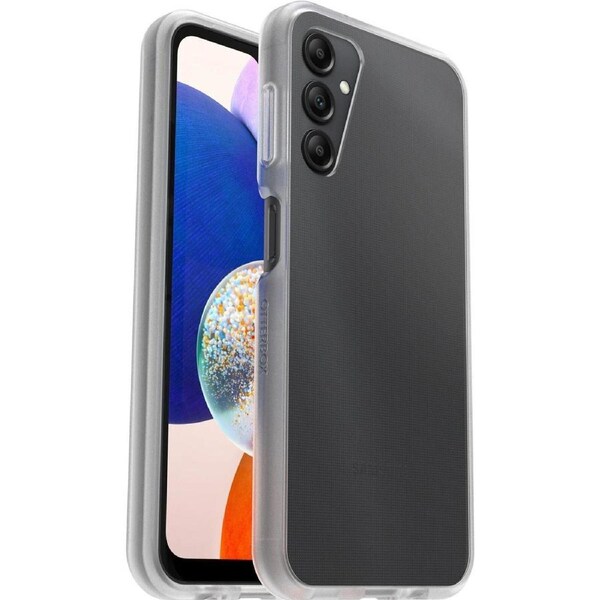 OtterBox React Case for Samsung Galaxy A14 5G Smartphone - Clear - Drop Resistant, Bacterial Resistant, Scrape Resistant - Polycarbonate, Synthetic