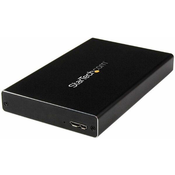 StarTech.com Drive Enclosure SATA/600 - USB 3.0 Micro-B Host Interface - UASP Support External - Black - Turn a 2.5" SATA III or