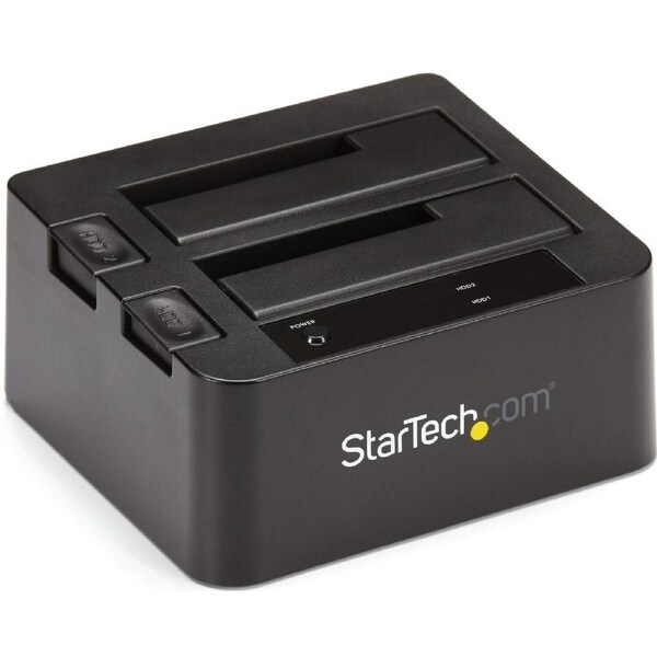 StarTech.com Drive Dock SATA/600 - USB 3.1 Type B Host Interface - UASP Support External - Black - Dual-Bay Hard Drive Dock for