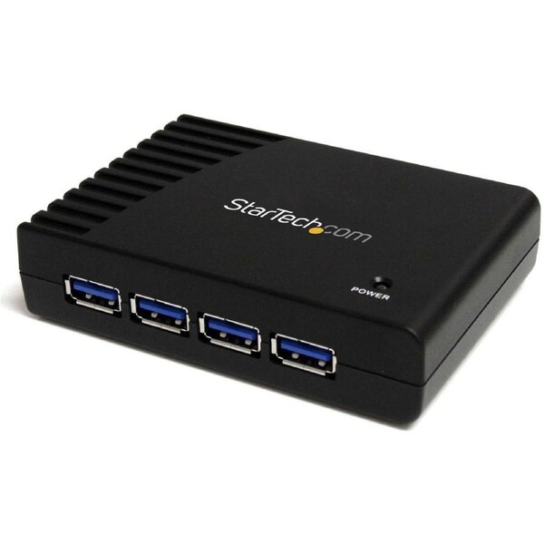 StarTech.com 4 Port Black SuperSpeed USB 3.0 Hub - 5Gbps - 4 Total USB Port(s) - 4 USB 3.0 Port(s) - PC