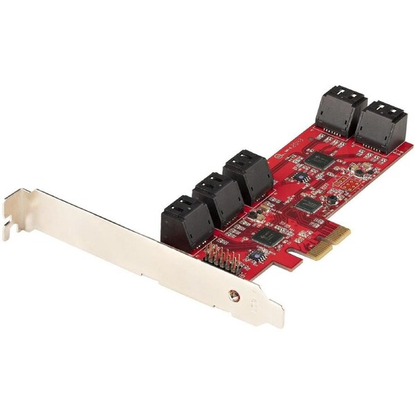 StarTech.com SATA Controller - Serial ATA/600 - PCI Express 2.0 x2 - Plug-in Card - 10 Total SATA Port(s) - 10 SATA Port(s) Internal - PC, Mac, Linux