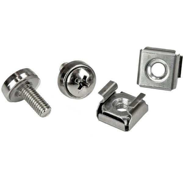 StarTech.com Rack Screws - 20 Pack - Installation Tool - 12 mm M5 Screws - M5 Nuts - Cabinet Mounting Screws and Cage Nuts - Rac