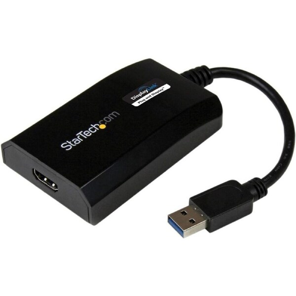 StarTech.com USB 3.0 to HDMI Adapter, DisplayLink Certified, 1920x1200, USB-A to HDMI Display Adapter, External Graphics Card fo