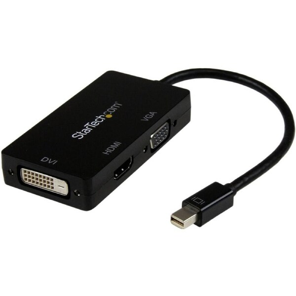 StarTech.com Mini DisplayPort Adapter - 3-in-1 - 1080p - Monitor Adapter - Mini DP to HDMI / VGA / DVI Adapter Hub - 1 x 20-pin