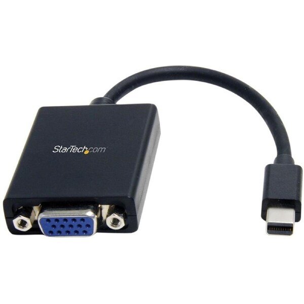 StarTech.com Mini DisplayPort to VGA Adapter, Active Mini DP to VGA Converter, 1080p Video, VESA Certified, mDP 1.2 to VGA Monit