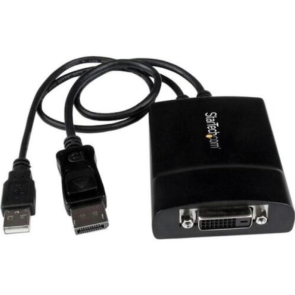 StarTech.com DisplayPort to DVI Dual Link Active Adapter, DisplayPort to DVI-D Adapter/Video Converter 2560x1600 60Hz, DP to DVI