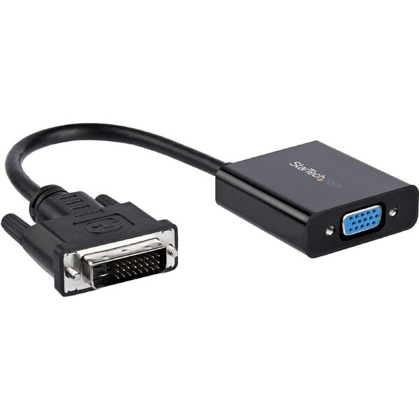 StarTech.com DVI-D to VGA Active Adapter Converter Cable - 1080p - 1 x 25-pin DVI-D Digital Video - Male - 1 x 15-pin DB-15 Vide