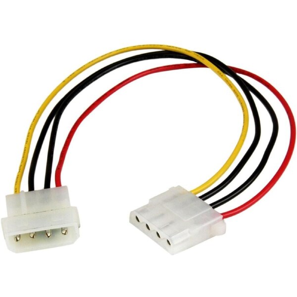 StarTech.com 12in LP4 Power Extension Cable - M/F - For Hard Drive - LP4 / LP4 - 18 Gauge - 1 Pcs