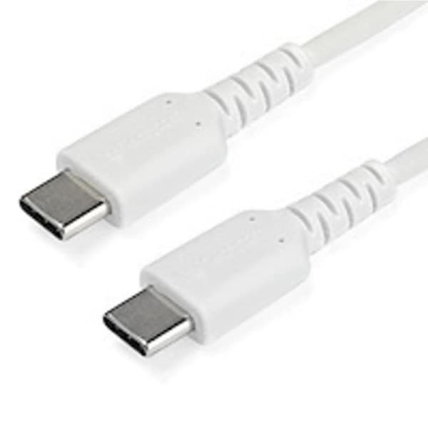 StarTech.com 1m USB C Charging Cable - Durable Fast Charge & Sync USB 2.0 Type C to C Charger Cord - TPE Jacket Aramid Fiber M/M
