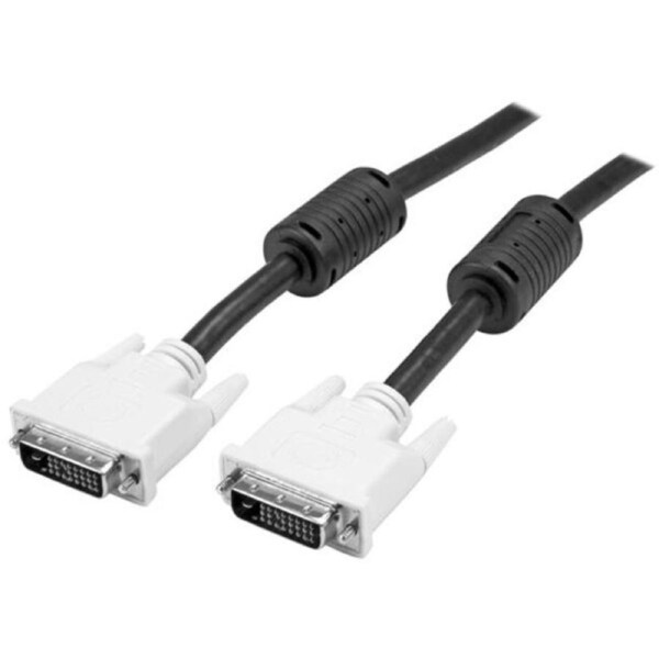 StarTech.com 10m DVI-D Dual Link Cable - Male to Male DVI-D Digital Video Monitor Cable - 25 pin DVI-D Cable M/M Black 10 Meter,
