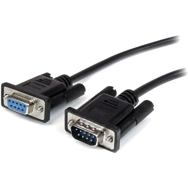 StarTech.com 2m Black Straight Through DB9 RS232 Serial Cable - M/F - First End: 1 x 9-pin DB-9 RS-232 Serial - Male - Second En